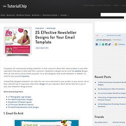 25 Effective Newsletter Designs for Your Email Template