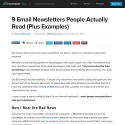 9 Email Newsletters People Actually Read (and Why!)!