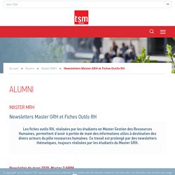 Newsletters Master GRH et Fiches Outils RH - TSM Alumni