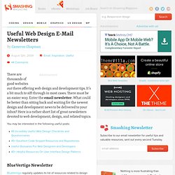 Useful Web Design E-Mail Newsletters - Smashing Magazine