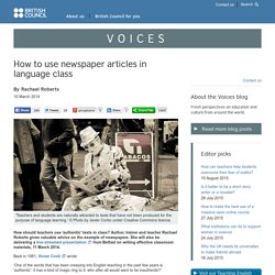 How to use newspaper articles in language class
