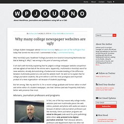 Why many college newspaper websites are ugly / WP Journo: WordPress & Journalism