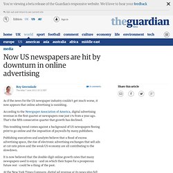 Now US newspapers are hit by downturn in online advertising