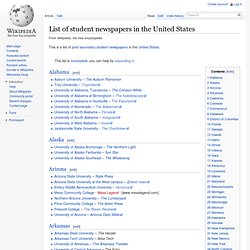 List of student newspapers in the United States of America