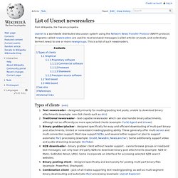 List of Usenet newsreaders