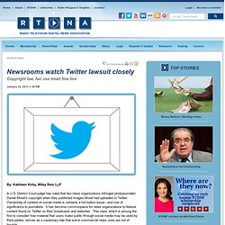 Newsrooms watch Twitter lawsuit closely