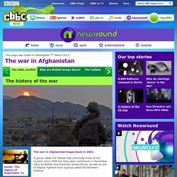 CBBC Newsround - The history of the Afghanistan war