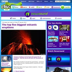 CBBC Newsround - The top five biggest volcanic eruptions