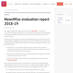 NewsWise evaluation report 2018-19