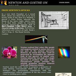 Newton and Goethe on color