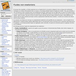 Fluides non-newtoniens - scienceamusante.net