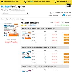 Nexgard Chewables for Dogs & Puppies on 12% OFF