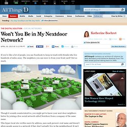 Won’t You Be in My Nextdoor Network? - Katherine Boehret - The Digital Solution