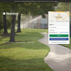 Nextdoor Villages of Piedmont: The website for Villages of Piedmont residents