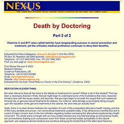 NEXUS MAGAZINE: Death by Doctoring-2/2
