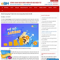 Hệ số lương là gì? Cách tính mức lương theo hệ số chi tiết