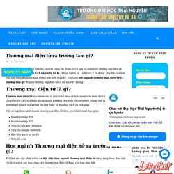 Ngành Thương mại điện tử ra trường làm gì?