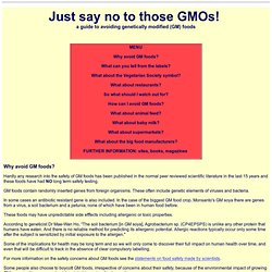 how to avoid GM foods
