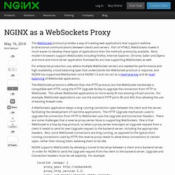 as a WebSockets Proxy - NGINX