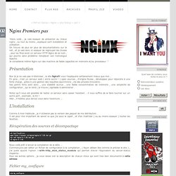 Nginx Premiers pas - lindev