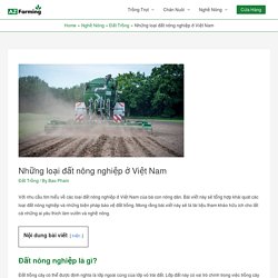 Những loại đất nông nghiệp ở Việt Nam - AZ Farming