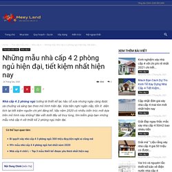 Những mẫu nhà cấp 4 2 phòng ngủ hiện đại, tiết kiệm nhất hiện nay