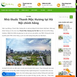 Nhà thuốc Thanh Mộc Hương tại Hà Nội chính hãng