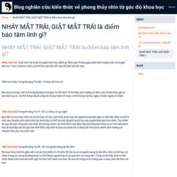 NHÁY MẮT TRÁI, GIẬT MẮT TRÁI là điềm báo tâm linh gì?