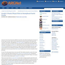 ARGnet: Google’s Niantic Project Hints at Smartphone-Fueled Portals