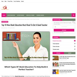Top 10 Nice Book Education Must Read To Get A Good Teacher