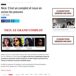 Nice: C'est un complot et nous en avons les preuves (Vraie info)