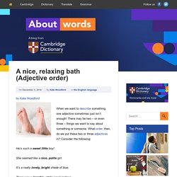 About Words - Cambridge Dictionaries Online blog