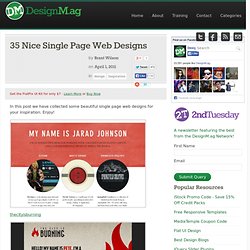 35 Nice Single Page Web Designs