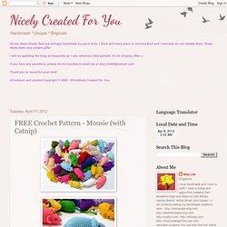 FREE Crochet Pattern - Mousie (with Catnip)