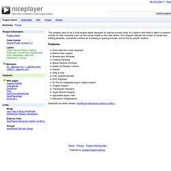 niceplayer - fullscreen, borderless multi-engine player