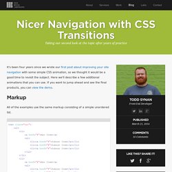 Nicer Navigation with CSS Transitions - Part 2