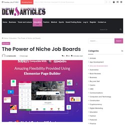 Niche Job Boards : The Power of Niche Job Boards