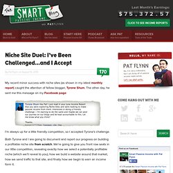 Niche Site Duel: I’ve Been Challenged…and I Accept