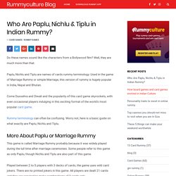 Who Are Paplu, Nichlu & Tiplu in Indian Rummy? - Rummyculture Blog