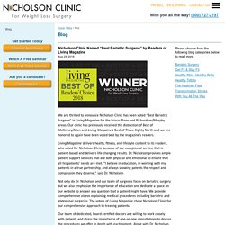 Nicholson Clinic Named “Best Bariatric Surgeon” by Readers of Living Magazine