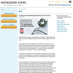 Dr. Nicholson Voted D Magazine Best Doctor for 11th Year