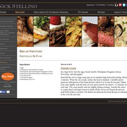 Nick Stellino - Bread Fritters