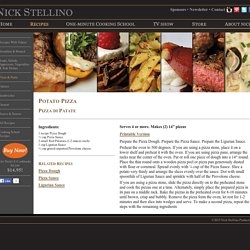 Nick Stellino - Potato Pizza
