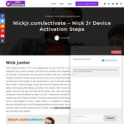 Nick Jr Device Activation