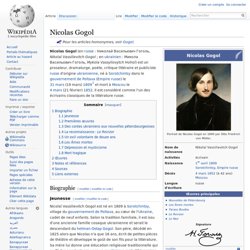 Nicolas Gogol