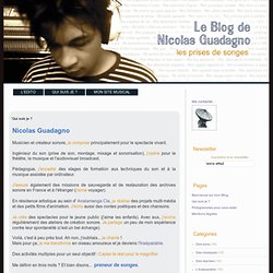 . - Le Blog de Nicolas Guadagno : les prises de songes