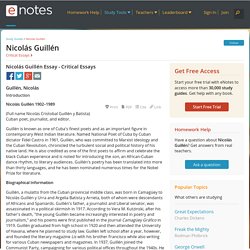 Nicolás Guillén Essay