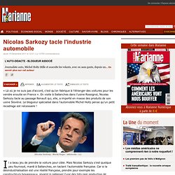 Nicolas Sarkozy tacle l'industrie automobile