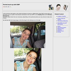 Portrait touch-up with GIMP