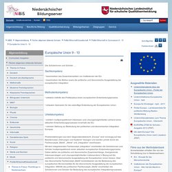 Niedersächsischer Bildungsserver: Europäische Union 9 - 10